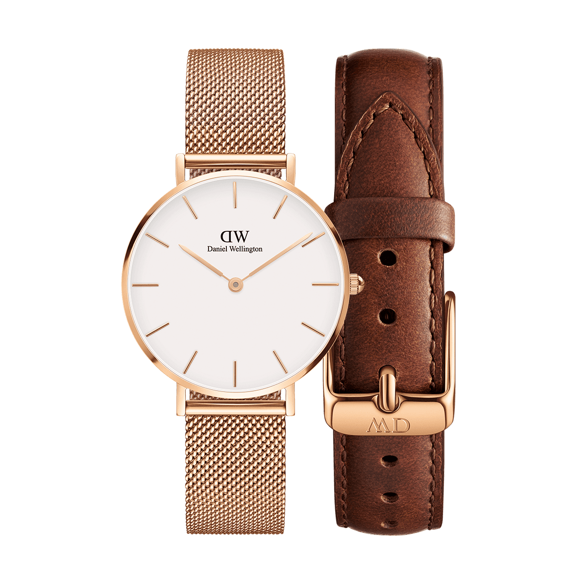 dw官网 dw手表官网 dw中国官网 dw官方旗舰店 DW DW官网 Bundle W+S Petite Melrose RG White + Petite St Mawes RG