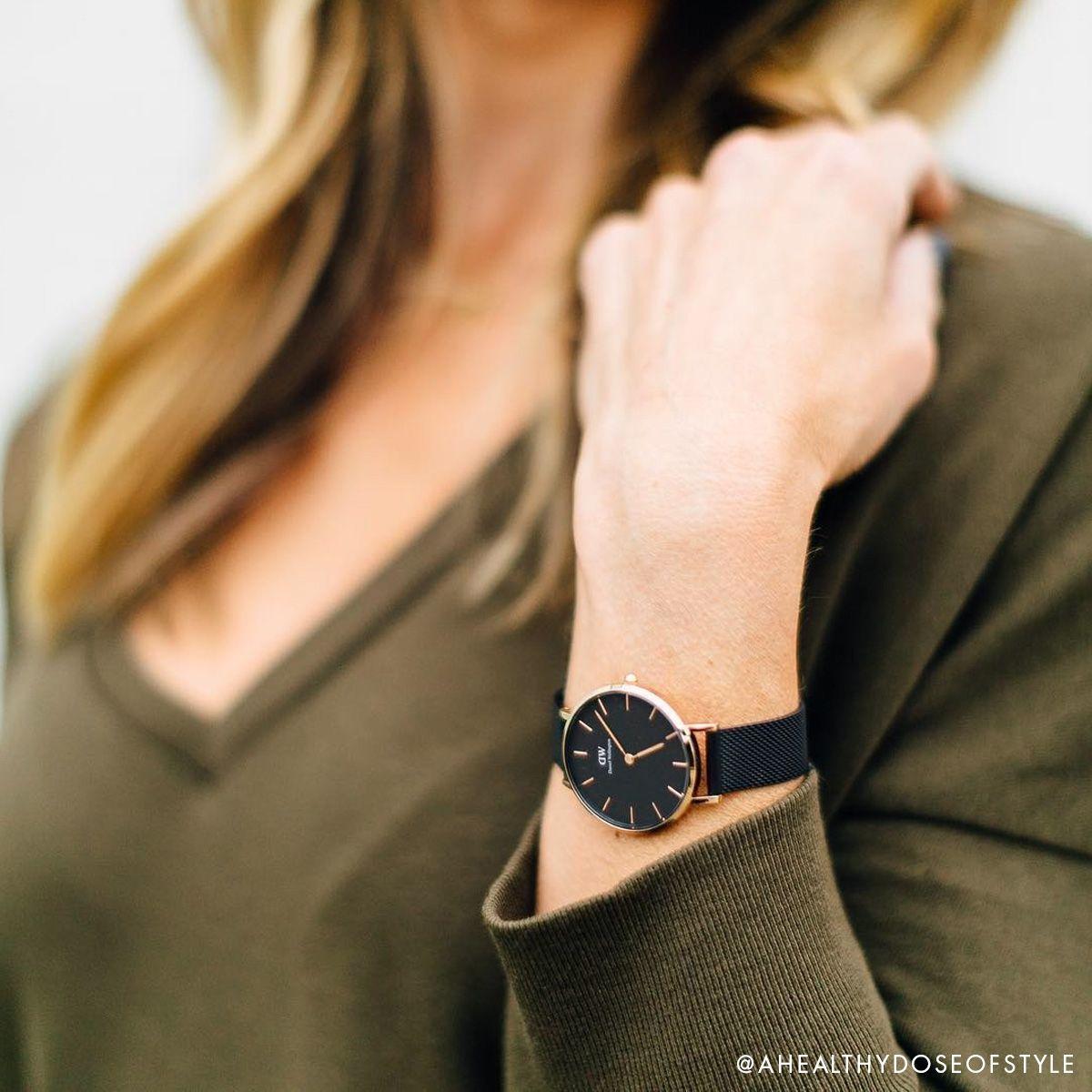 dw官网 dw手表官网 dw中国官网 dw官方旗舰店 DW DW官网 W Petite Black Ashfield RG 32mm
