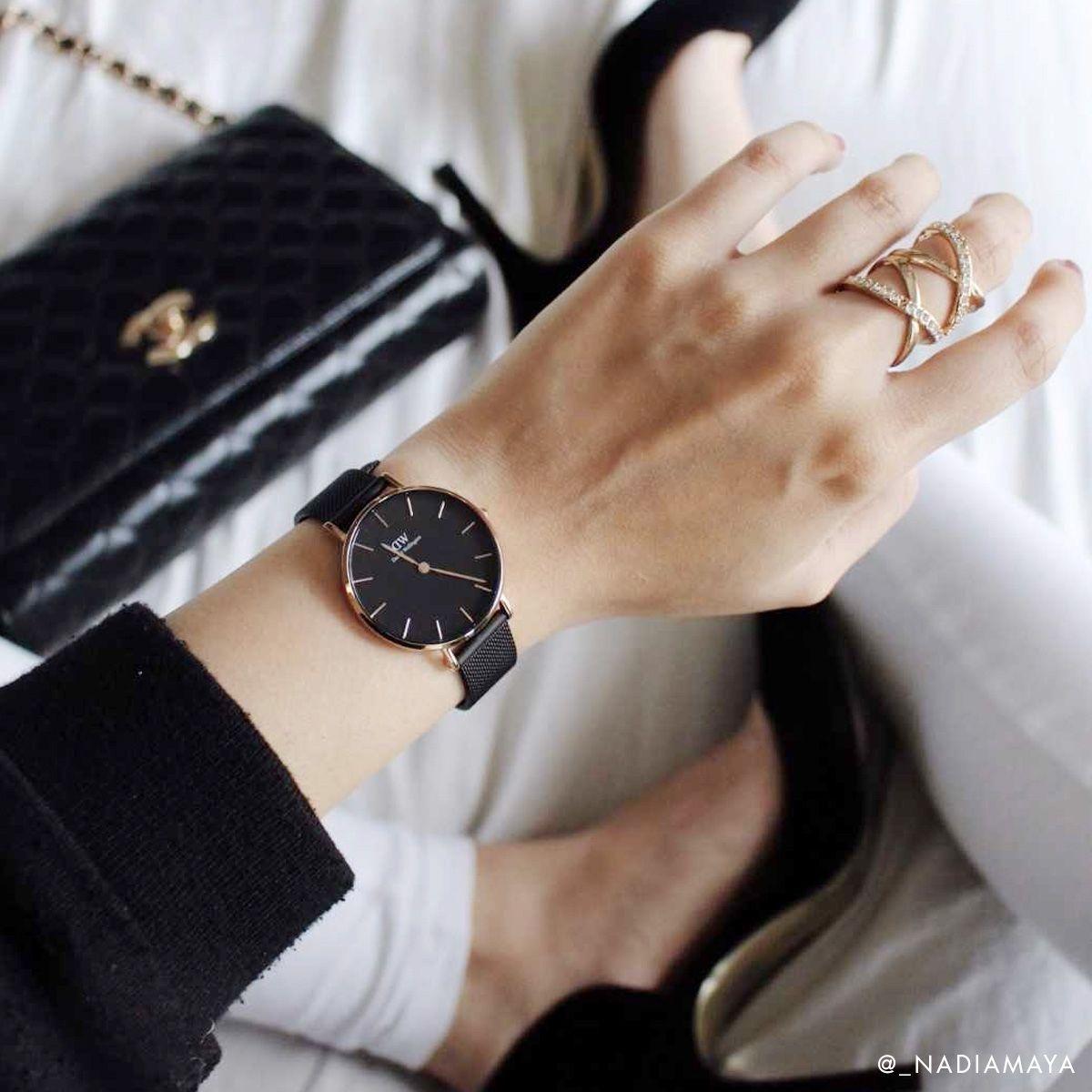 dw官网 dw手表官网 dw中国官网 dw官方旗舰店 DW DW官网 W Petite Black Ashfield RG 28mm