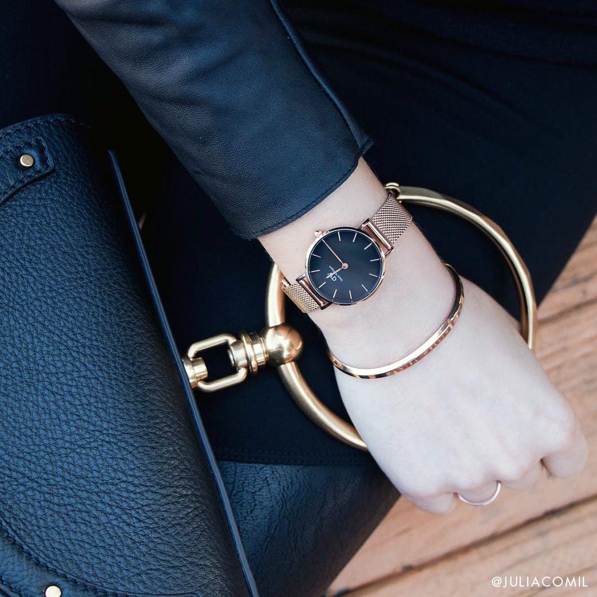 dw官网 dw手表官网 dw中国官网 dw官方旗舰店 DW DW官网 W Petite Black Melrose RG 28mm