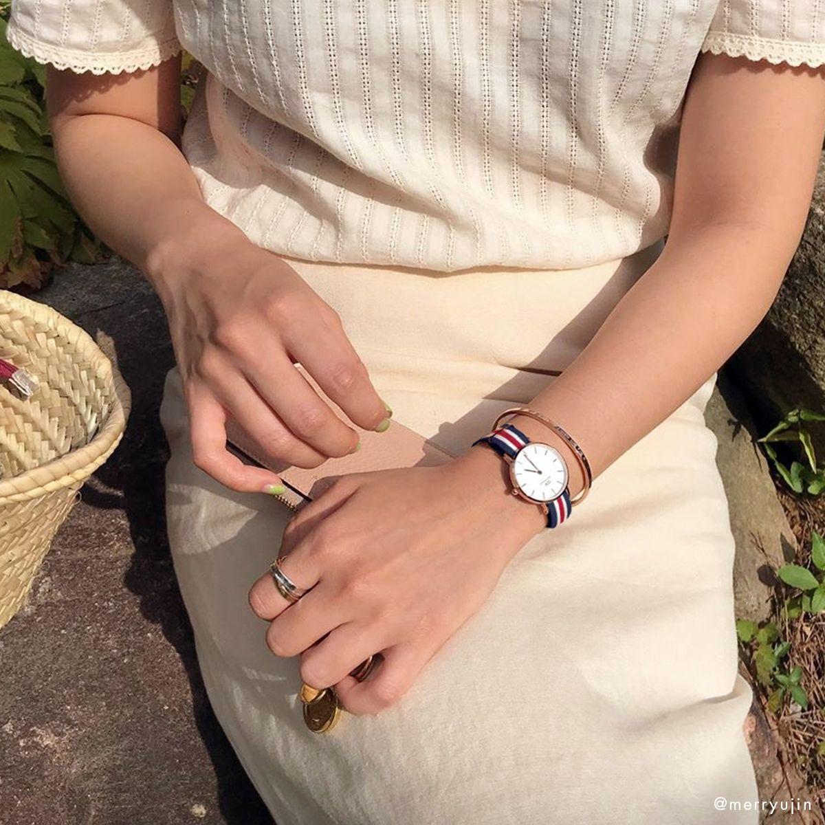 dw官网 dw手表官网 dw中国官网 dw官方旗舰店 DW DW官网 Bundle W+B Petite 28 Canterbury +Classic Bracelet S RG