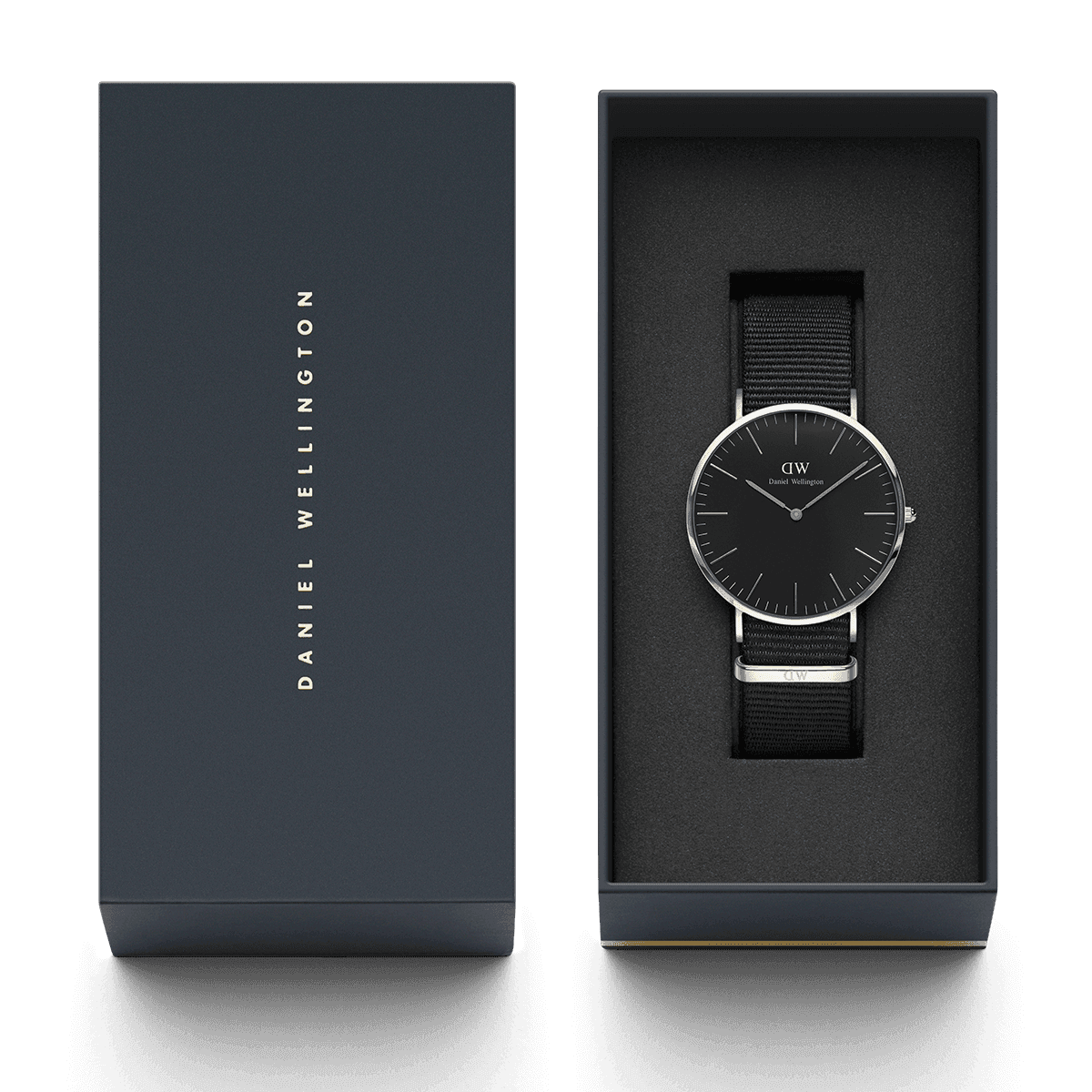 dw官网 dw手表官网 dw中国官网 dw官方旗舰店 DW DW官网 W Classic Black Cornwall Silver 40mm