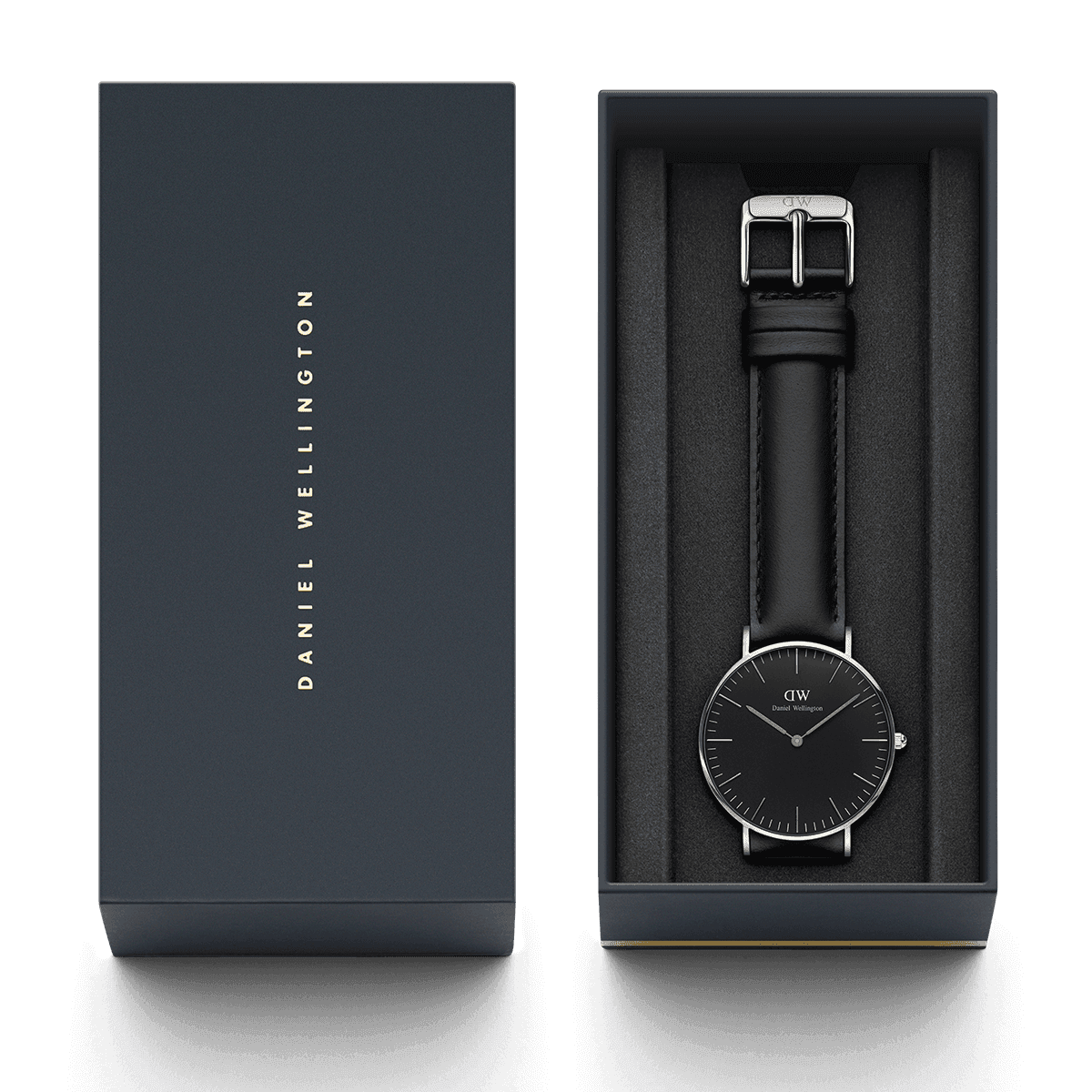 dw官网 dw手表官网 dw中国官网 dw官方旗舰店 DW DW官网 W Classic Black Sheffield Silver 36mm