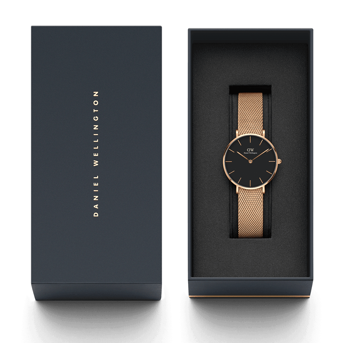dw官网 dw手表官网 dw中国官网 dw官方旗舰店 DW DW官网 W Petite Black Melrose RG 32mm