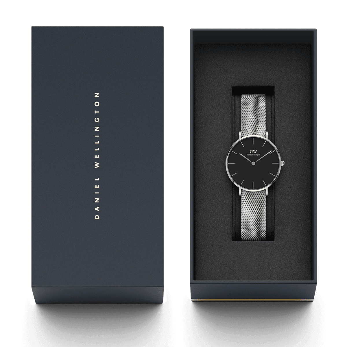 dw官网 dw手表官网 dw中国官网 dw官方旗舰店 DW DW官网 W Petite Black Sterling Silver 32mm