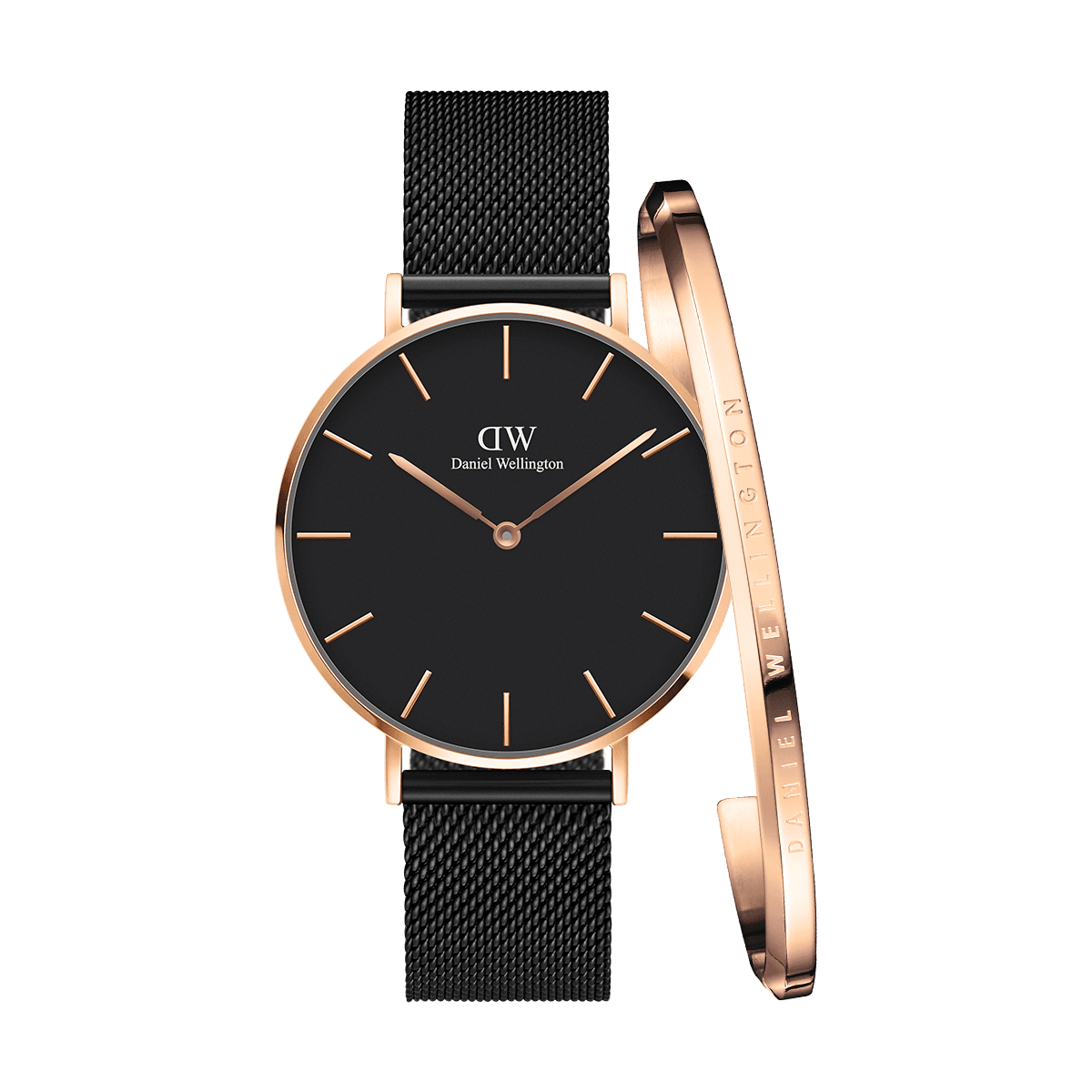 dw官网 dw手表官网 dw中国官网 dw官方旗舰店 DW DW官网 Bundle W+B Petite Black Ashfield RG 36mm +Bracelet RG L