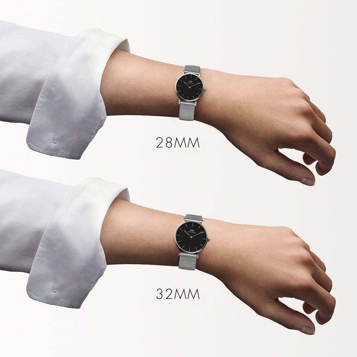 dw官网 dw手表官网 dw中国官网 dw官方旗舰店 DW DW官网 W Petite Black Sterling Silver 32mm