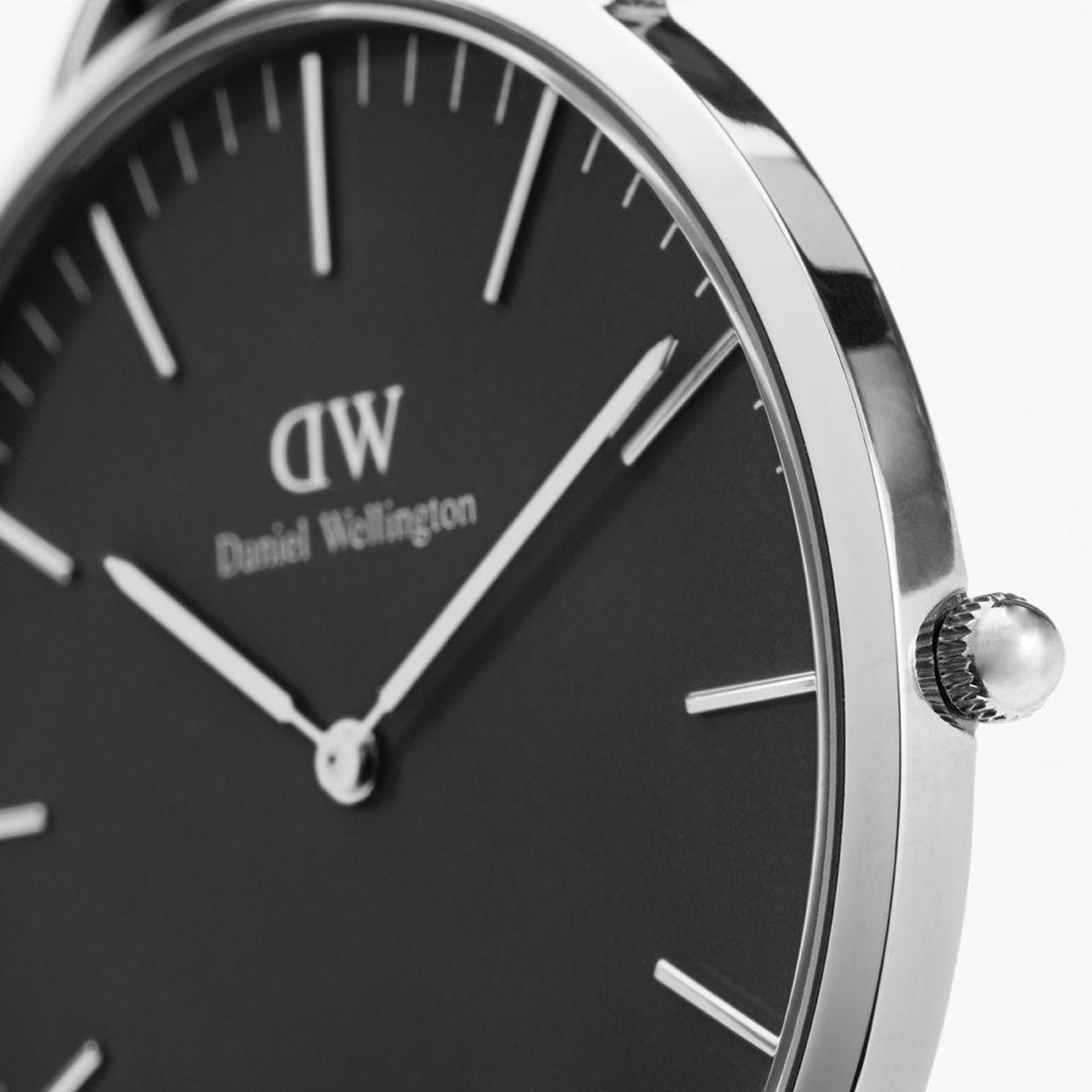 dw官网 dw手表官网 dw中国官网 dw官方旗舰店 DW DW官网 W Classic Black Bayswater Silver 40mm