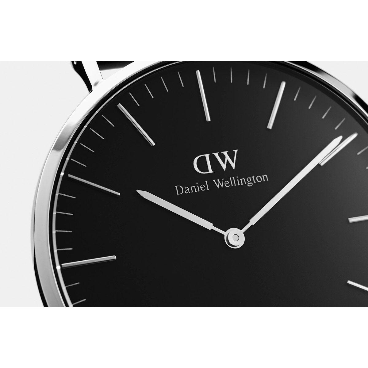 dw官网 dw手表官网 dw中国官网 dw官方旗舰店 DW DW官网 W Classic Black Cornwall Silver 40mm