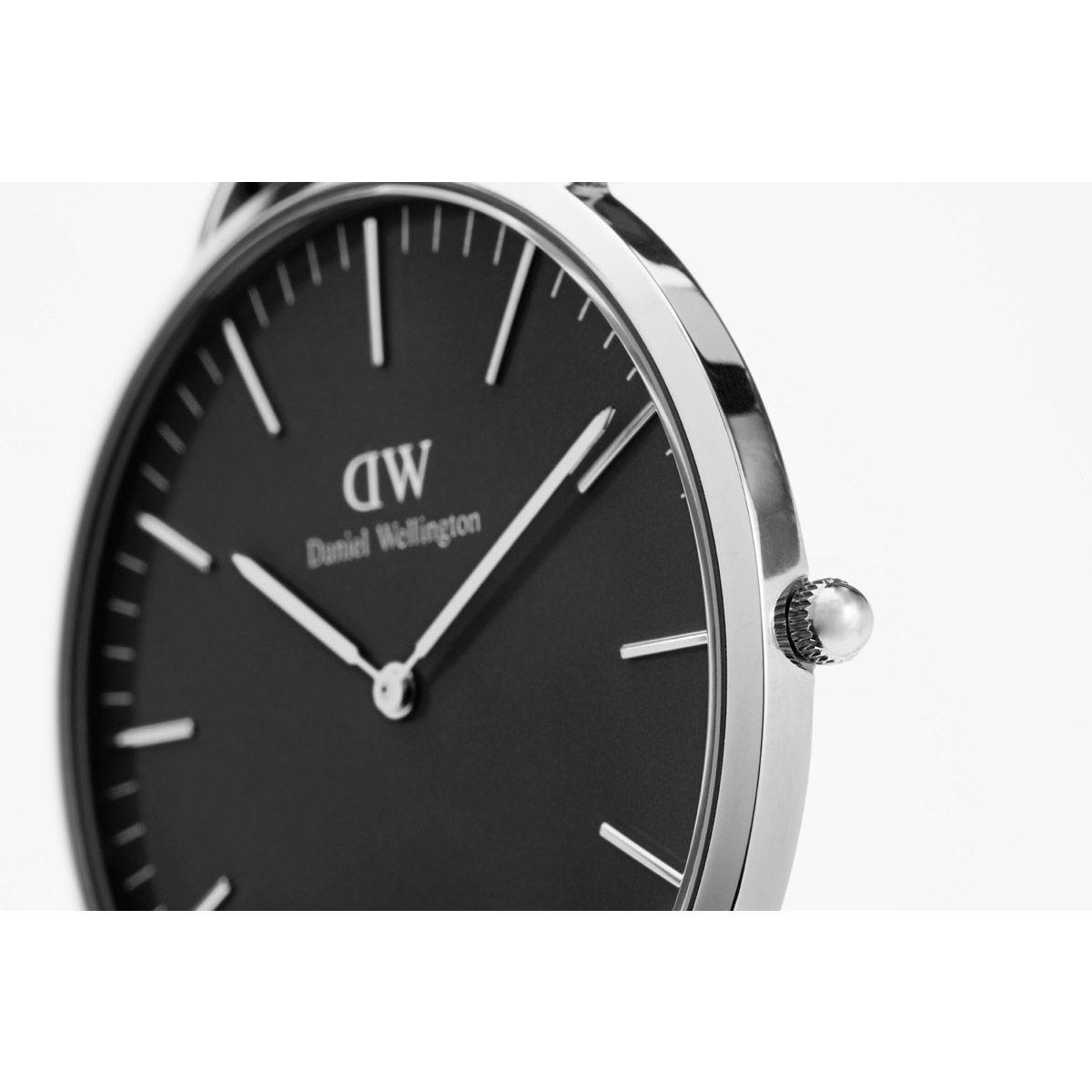 dw官网 dw手表官网 dw中国官网 dw官方旗舰店 DW DW官网 W Classic Black Sheffield Silver 40mm