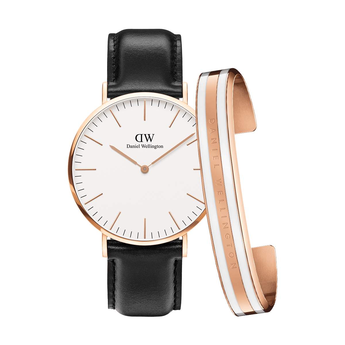 dw官网 dw手表官网 dw中国官网 dw官方旗舰店 DW DW官网 Bundle W+B Classic Sheffield RG 40mm+Classic Bracelet Satin White RG M