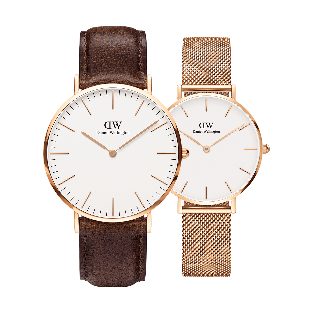 dw官网 dw手表官网 dw中国官网 dw官方旗舰店 DW DW官网 Bundle W+W Classic Bristol RG 40mm+Petite Melrose RG 32mm