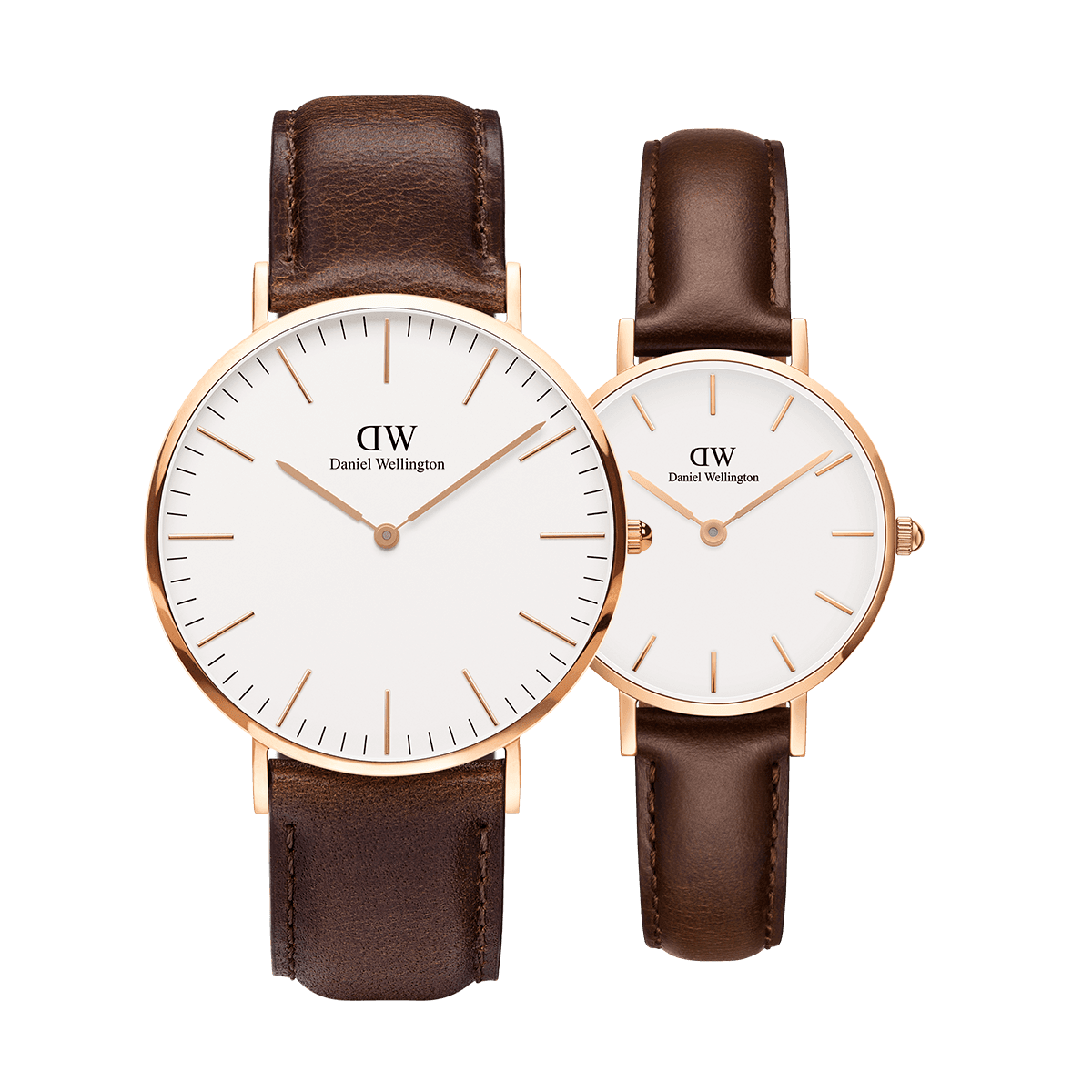 dw官网 dw手表官网 dw中国官网 dw官方旗舰店 DW DW官网 Bundle W+W Classic White Bristol RG 40mm+Petite White Bristol 28mm RG 28mm