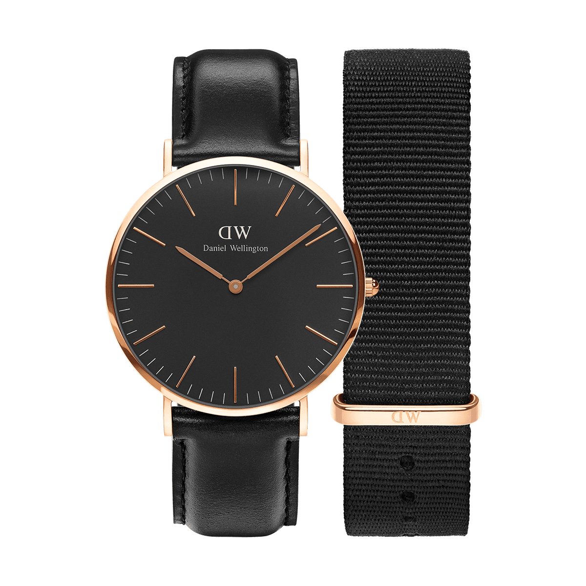 dw官网 dw手表官网 dw中国官网 dw官方旗舰店 DW DW官网 Bundle W+S Classic Black Sheffield RG 40mm + Cornwall RG 20mm