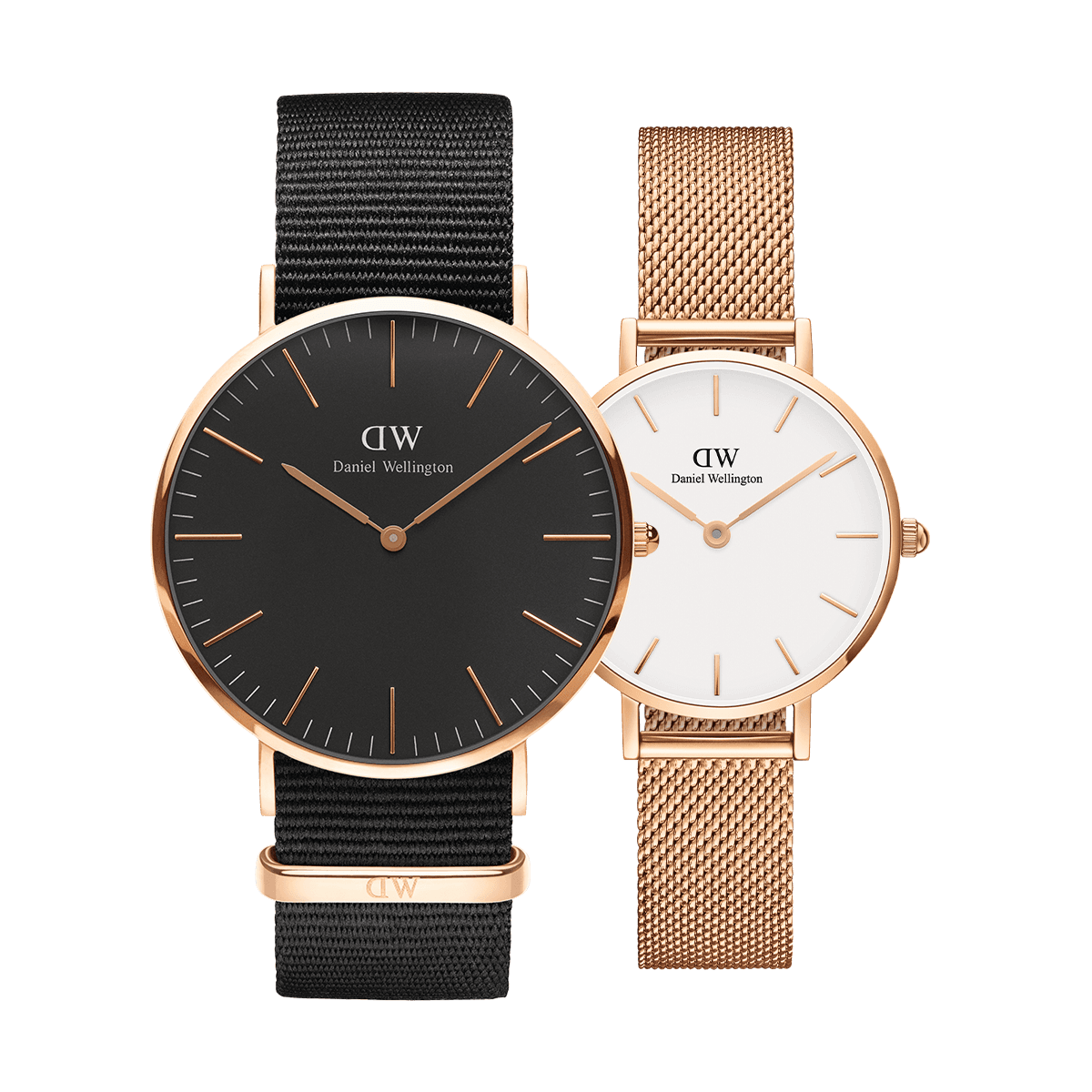 dw官网 dw手表官网 dw中国官网 dw官方旗舰店 DW DW官网 Bundle W+W Classic Black Cornwall RG 40mm+Petite Melrose RG 28mm