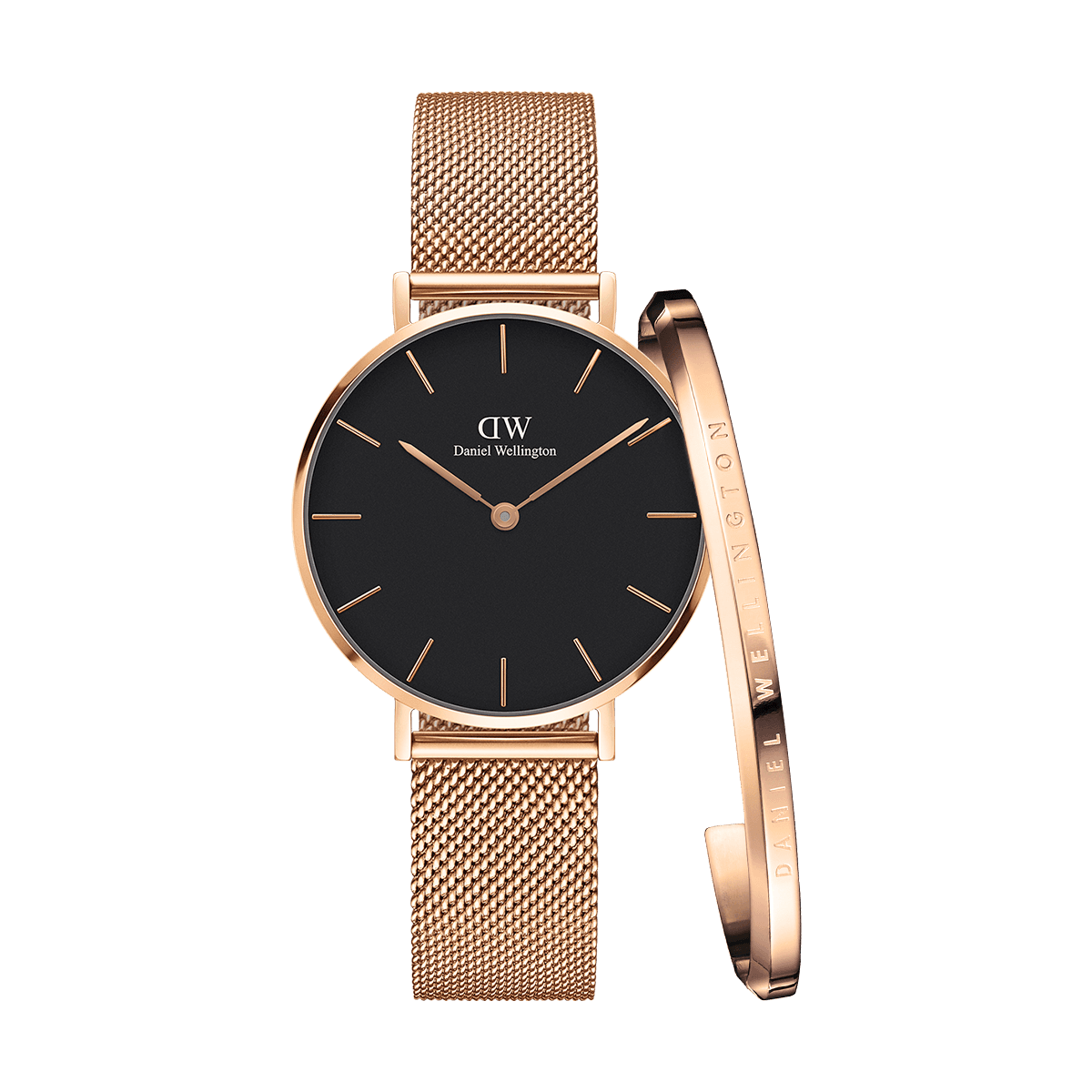 dw官网 dw手表官网 dw中国官网 dw官方旗舰店 DW DW官网 Bundle W+B Petite Black Melrose RG 32mm+Classic Bracelet RG S