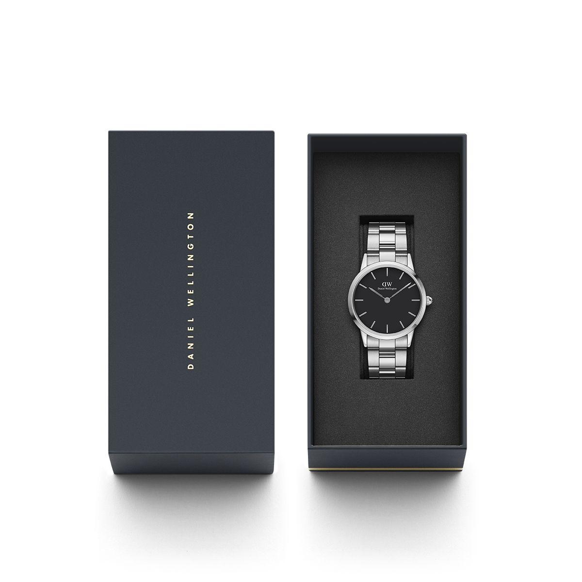 dw官网 dw手表官网 dw中国官网 dw官方旗舰店 DW DW官网 Watch Iconic Black Link Silver 36mm