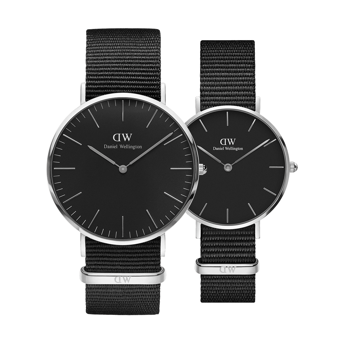 dw官网 dw手表官网 dw中国官网 dw官方旗舰店 DW DW官网 Bundle W+W Classic Black Cornwall Silver 40mm+Petite Black Cornwall Silver 32mm