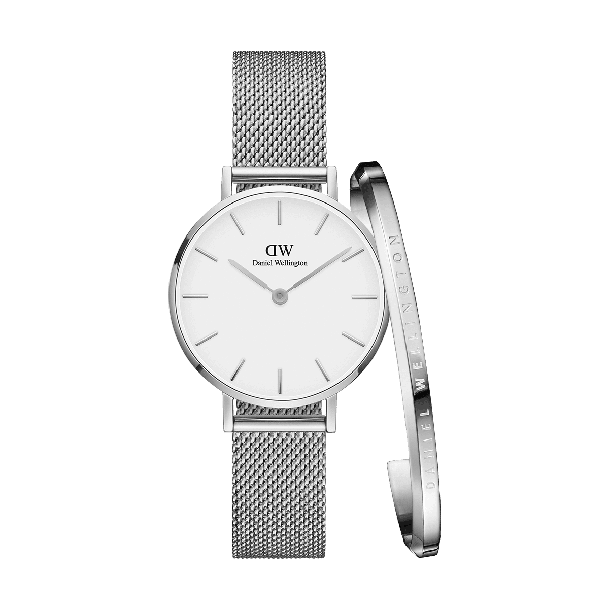 dw官网 dw手表官网 dw中国官网 dw官方旗舰店 DW DW官网 Bundle W+B Petite Sterling Silver 28mm+Bracelet Silver S