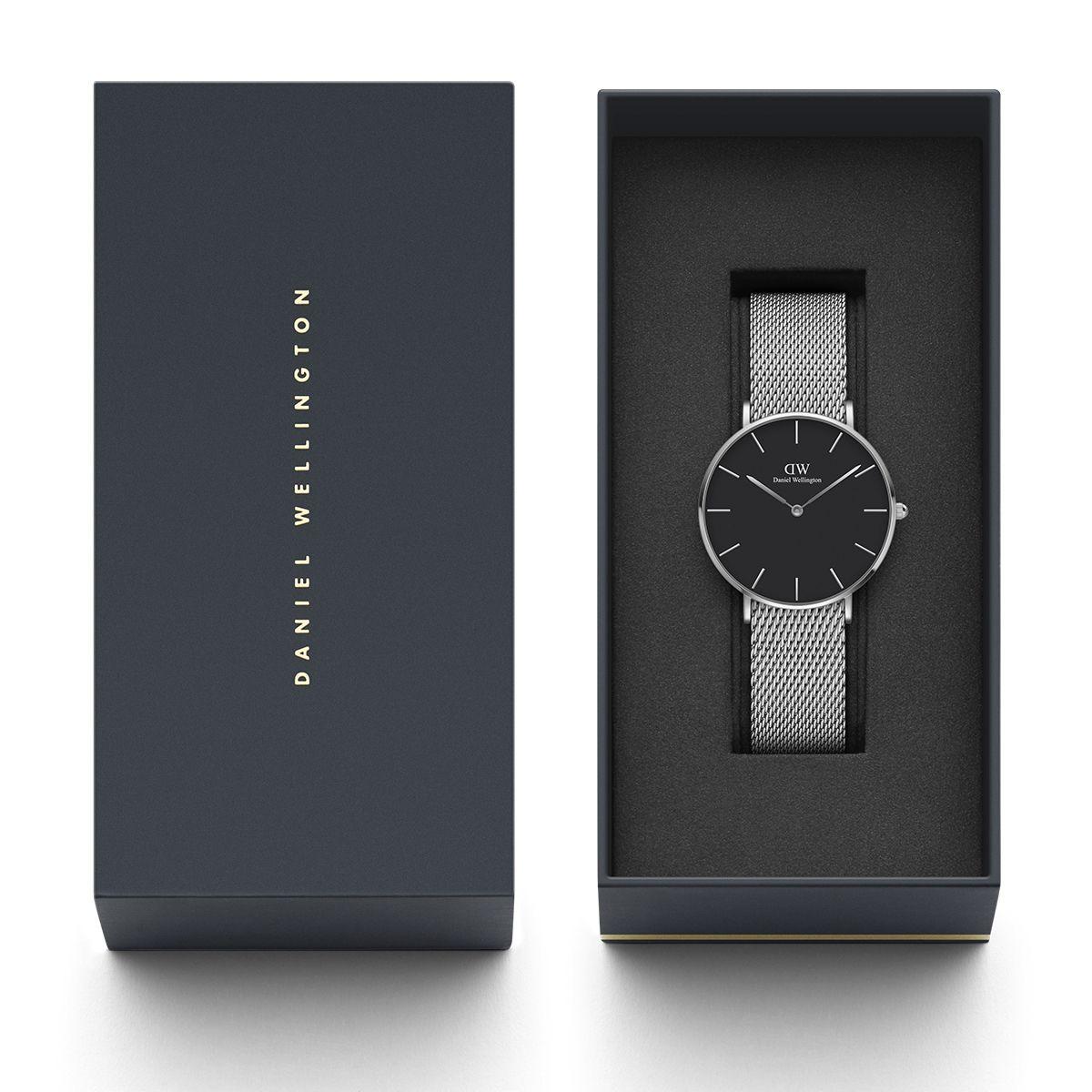 dw官网 dw手表官网 dw中国官网 dw官方旗舰店 DW DW官网 W Petite Black Sterling Silver 36mm