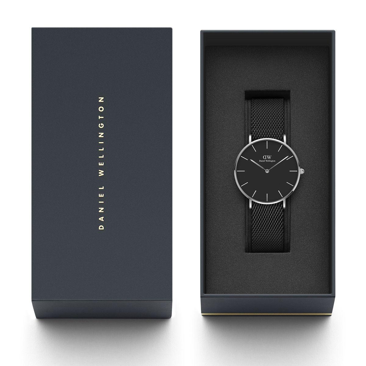 dw官网 dw手表官网 dw中国官网 dw官方旗舰店 DW DW官网 W Petite Black Ashfield Silver 36mm