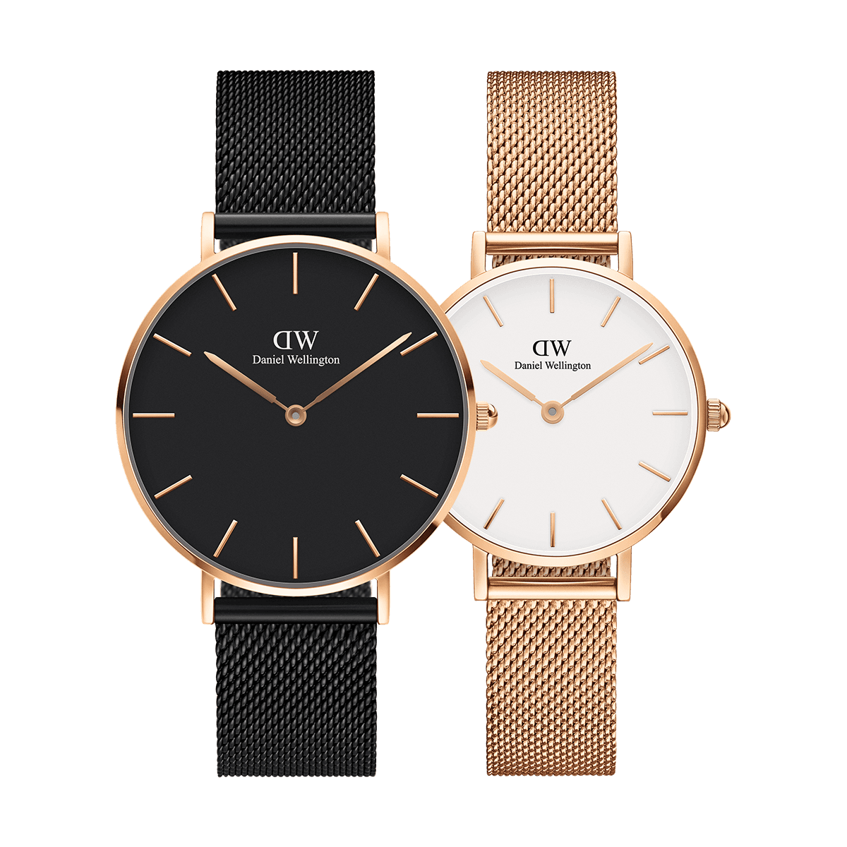 dw官网 dw手表官网 dw中国官网 dw官方旗舰店 DW DW官网 Bundle W+W W Petite Black Ashfield RG 36mm+W Petite Melrose RG 28mm