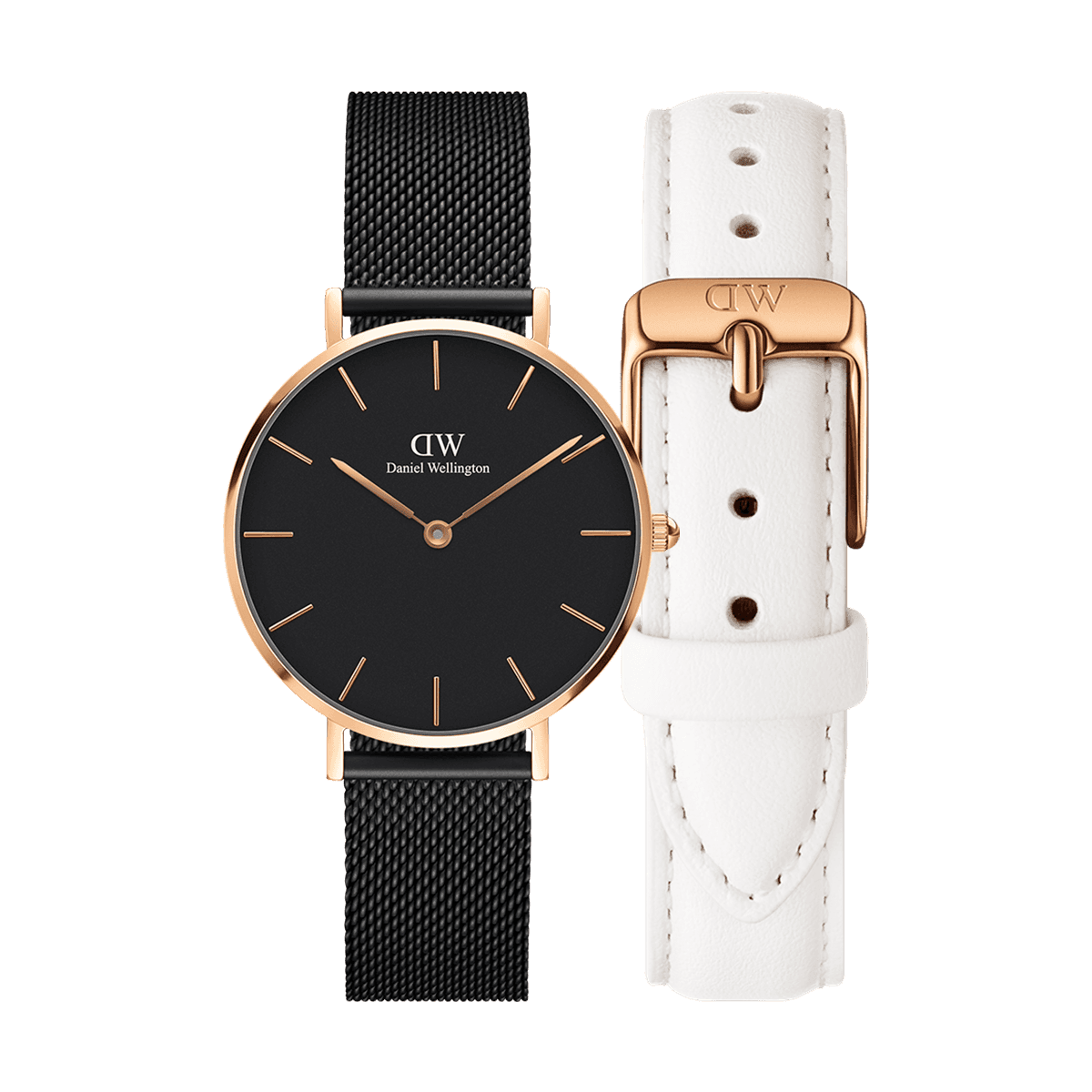 dw官网 dw手表官网 dw中国官网 dw官方旗舰店 DW DW官网 Bundle W+S Petite Black Ashfield RG 32mm+Bondi RG 14mm