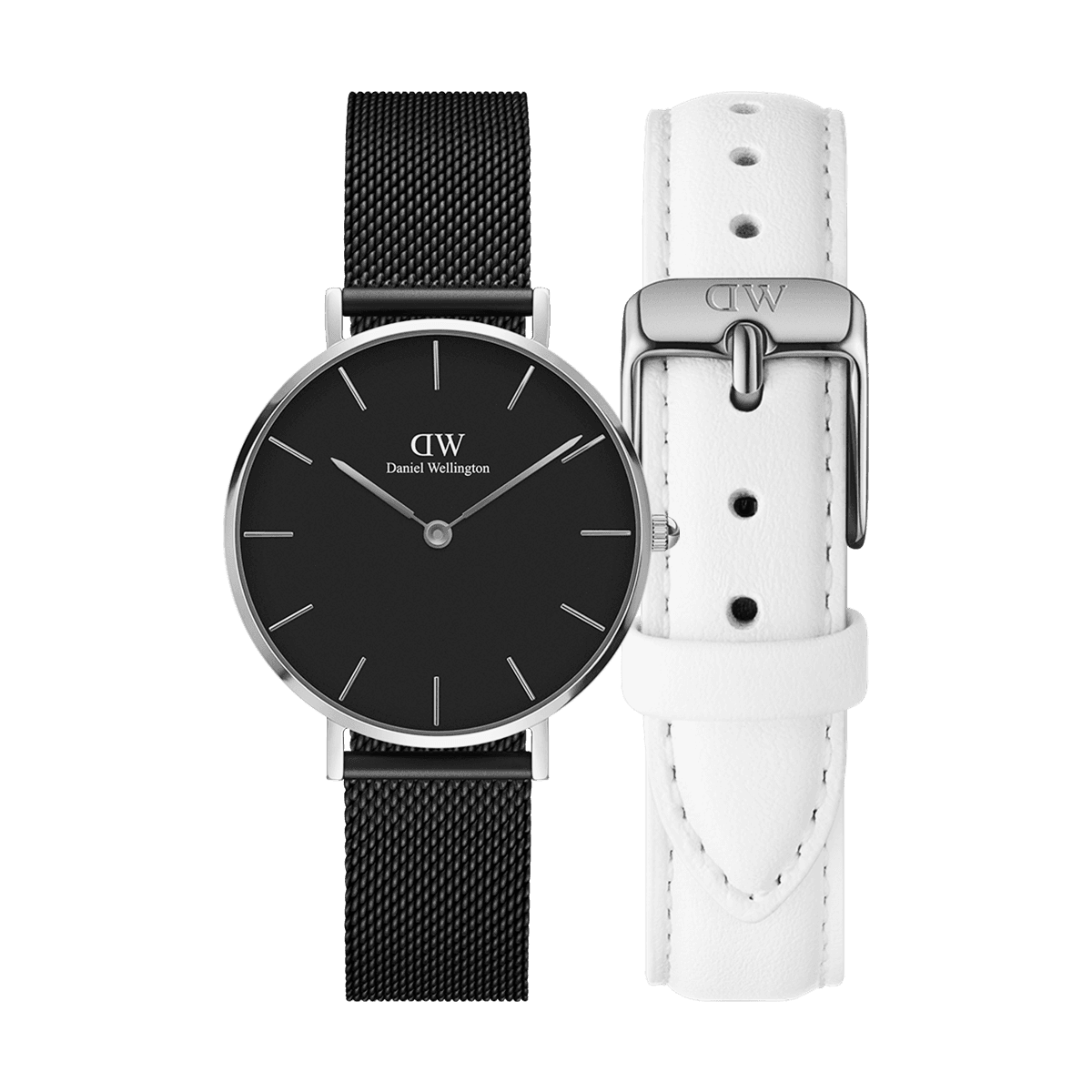 dw官网 dw手表官网 dw中国官网 dw官方旗舰店 DW DW官网 Bundle W+S Petite Black Ashfield Silver 32mm+Bondi Silver 14mm