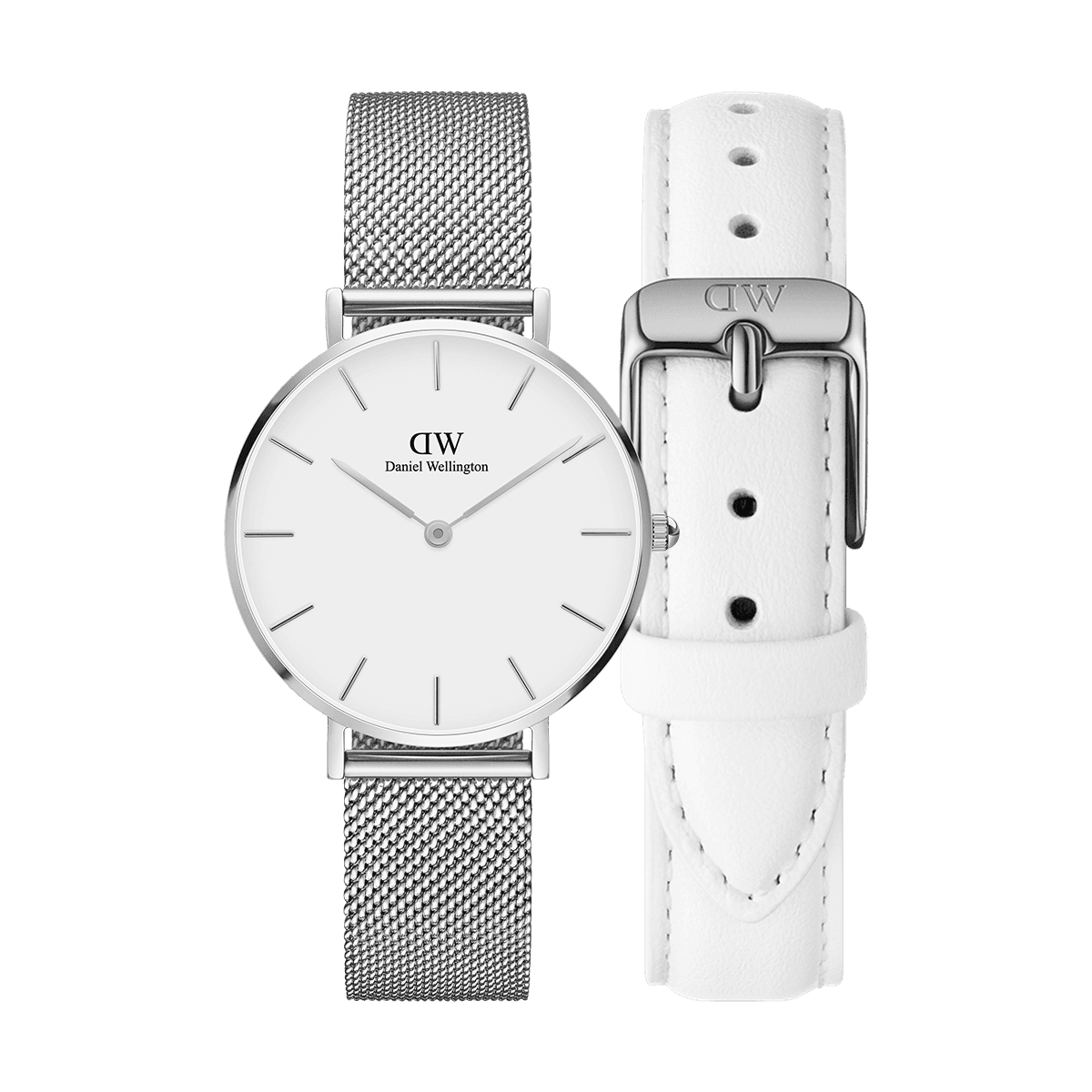 dw官网 dw手表官网 dw中国官网 dw官方旗舰店 DW DW官网 Bundle W+S Petite Sterling Silver 32mm+Bondi Silver 14mm